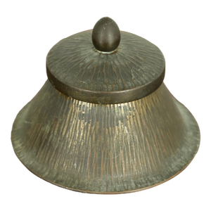 Roycroft Arts & Crafts Brass Over Copper Inkwell, Circa 1920s