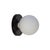 Not Yet Made - Made To Order Globe Bathroom Sconce, Black, 5in Glass Globe, by Research.Lighting, Modern, Minimalist, Contemporary, Led Wall Light For Sale - Image 5 of 8