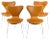 Model 3107 Chairs by Arne Jacobsen, Set of 4 For Sale