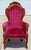 Victorian Vintage Victorian Revival Mahogany His & Hers Parlor Chairs Red Velvet Pair For Sale - Image 3 of 18