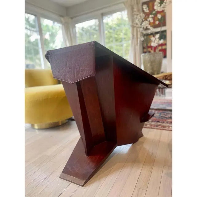 1980s Mid-Century Modern First Edition Frank Lloyd Wright Taliesin Chairs by Cassina, Numbered and Signed For Sale - Image 9 of 14