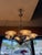 French Art Deco chandelier, Circa 1925-1935 commonly associated with designers like Henri Petitot or Jean Boris Lacroix....