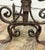 Vintage Hand Forged Scrolled Wrought Iron Fireplace Andirons Fire Dogs For Sale - Image 4 of 8