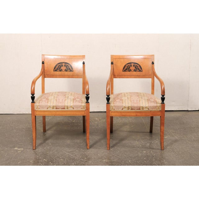 Pair of Mid 19th Century Danish Birch Armchairs For Sale - Image 13 of 13