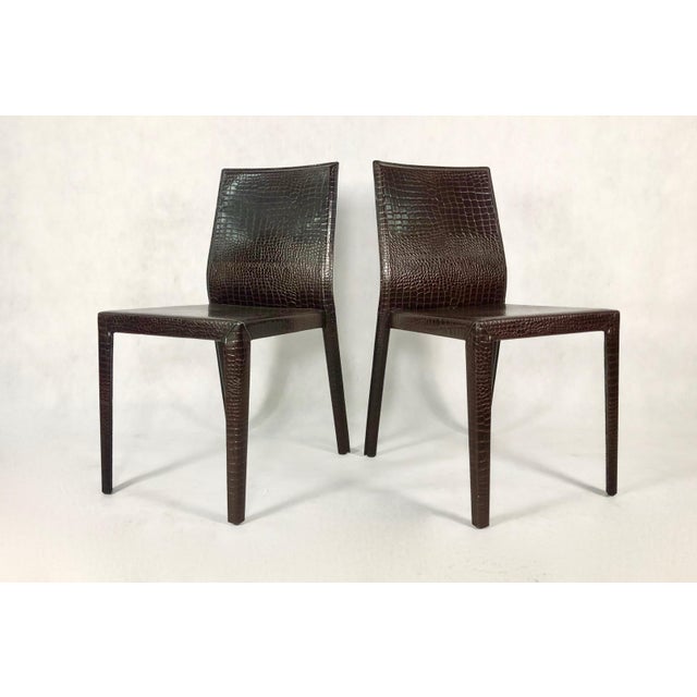 Metal Margot Dining Chair by Elena & Guido Cattelan for Cattelan Italia, Set of 6 For Sale - Image 7 of 15