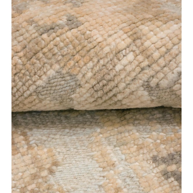 Transitional Oushak Wool Blue Area Rug- 9' 2'' X 12' 3'' For Sale - Image 3 of 6