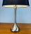 Mid-Century Modern Mid Century Modernist Brushed Silver Metal Tulip Table Lamp by Laurel For Sale - Image 3 of 13