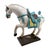 Vintage Tang Dynasty Style Prancing Horse Sculpture For Sale - Image 4 of 6