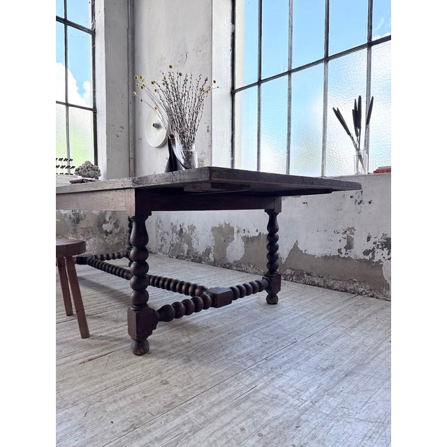 Drapers Oak Table with Extensions, 1900s For Sale - Image 17 of 18