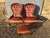 19th Century Louis-Philippe Style Armchairs and Pouf in Pink Velvet, Set of 3 For Sale - Image 10 of 12