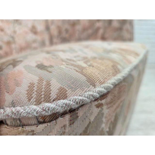 1960s Danish Armchair in Jacquard Fabric, 1960s For Sale - Image 5 of 18