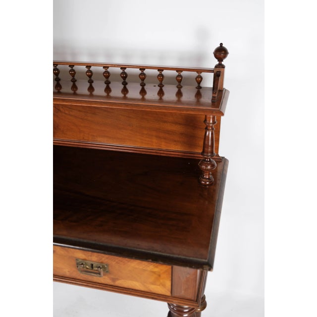 Walnut and Glass Dressing Table, 1880s For Sale - Image 3 of 18
