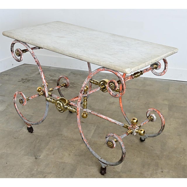Red French 18th Century Butchers Table For Sale - Image 8 of 15