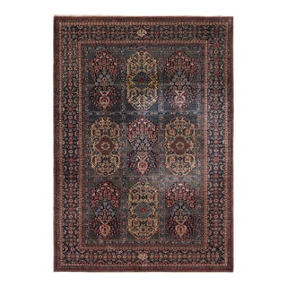 Antique Kashan Rug With Floral & Geometric Medallions, From Rug & Kilim For Sale