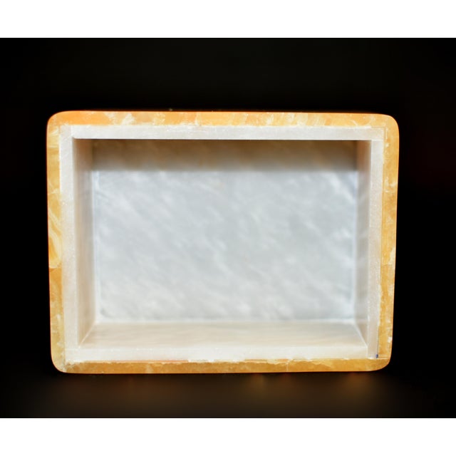 Hand Crafted Honey Onyx Box by Italian Artisan For Sale - Image 15 of 16