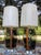 Wood Mid 20th Century Modern Sculptural Wood & Smoked Glass Lamps – Pleated Shades – Danish Modern – Hollywood Regency Statement Lighting - Pair For Sale - Image 7 of 8