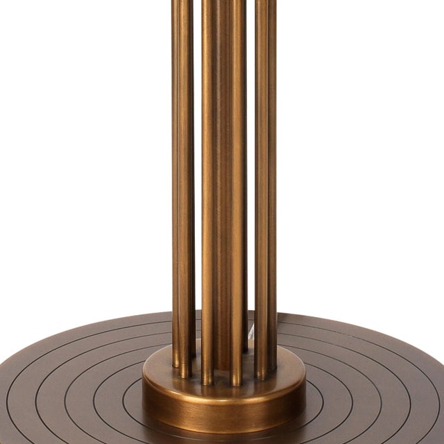 Jamie Young Marcus Floor Lamp in Antique Brass For Sale - Image 4 of 5