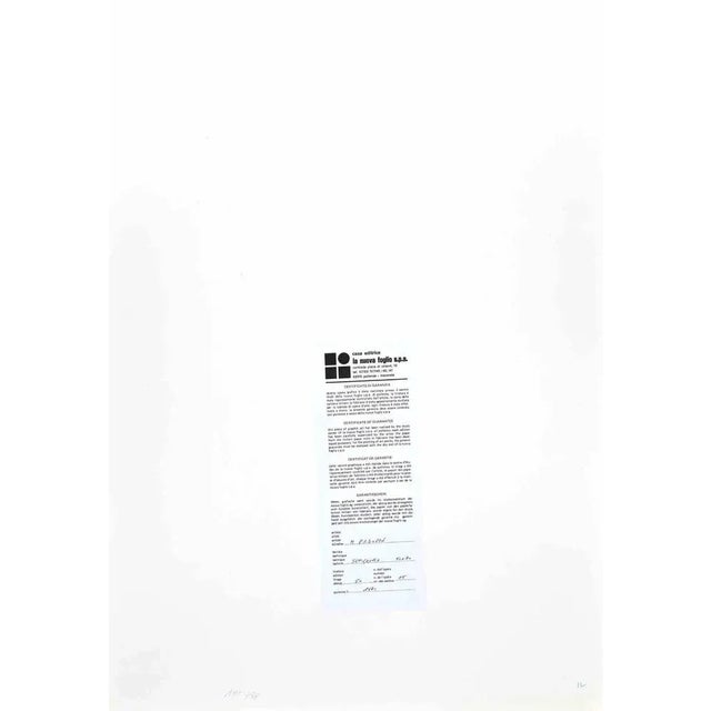 Modern Mario Padovan, Emerged Land, Lithograph, 1970s For Sale - Image 3 of 4