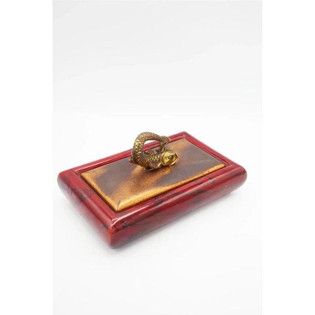 Vintage Cigar Holder with Lid by Giorgio Tura, 1950s For Sale - Image 9 of 9