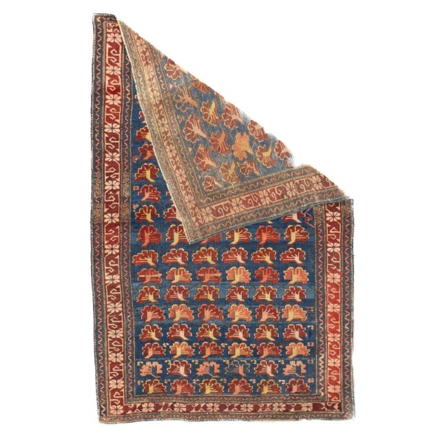 Late 19th Century Antique Zehour Rug 3'5'' x 5'2'' For Sale - Image 5 of 12