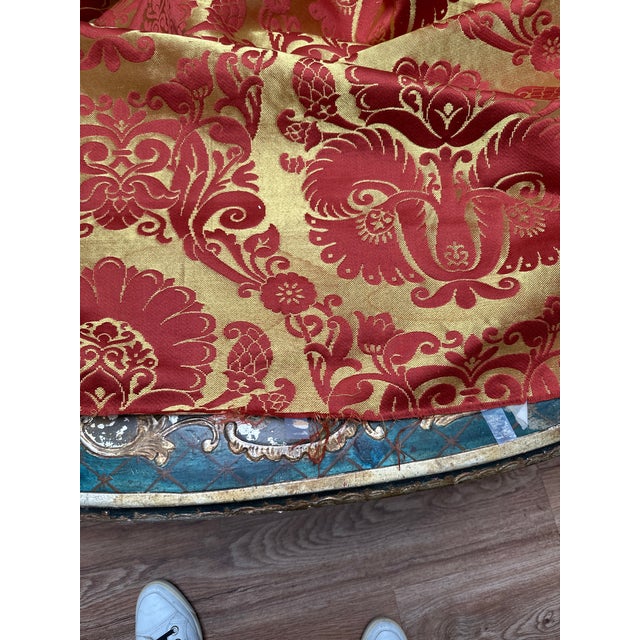 Silk Tapestry Fabric From 1950 For Sale - Image 12 of 12