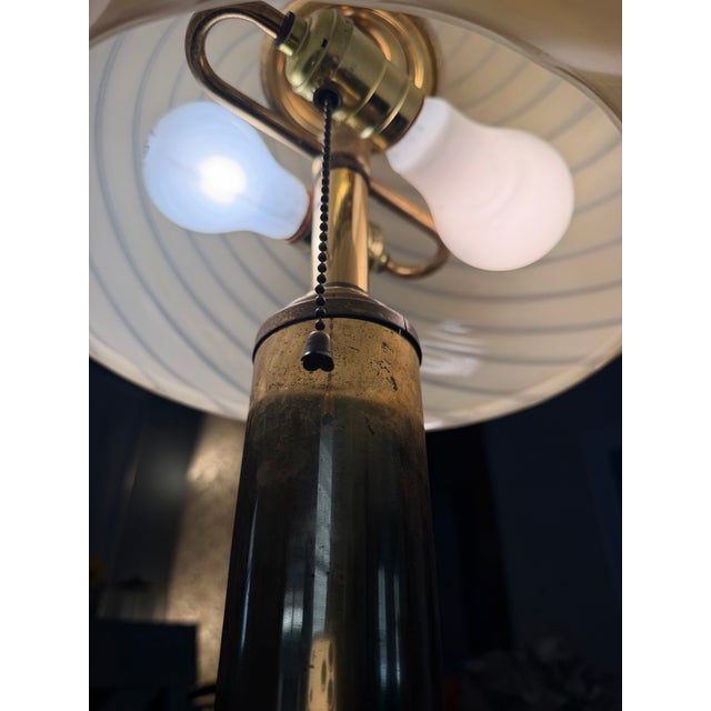 1960s Vetri Murano Swirled Glass Table Lamp For Sale In Philadelphia - Image 6 of 10