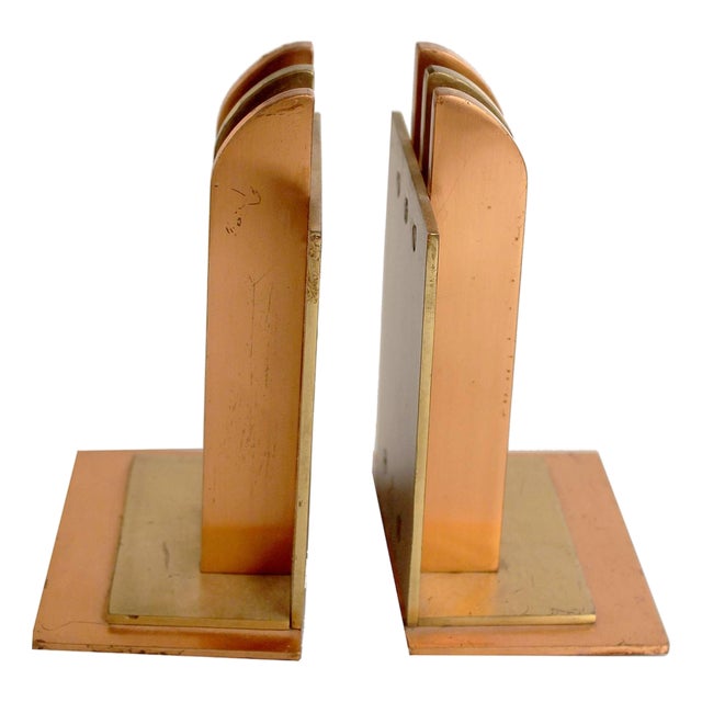 Art Deco Bookends by Von Nessen for Chase, 1930s, Set of 2 For Sale