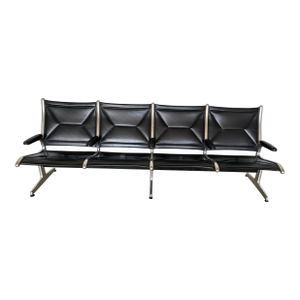 1980s Herman Miller Tandem Sling Airport Bench