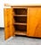 1960s Mid Century Modern Cabinet Custom Bar Liquor White Oak Cabinet Shelves 72" Black For Sale - Image 5 of 12