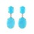 2010s 60ct Natural Sleeping Beauty Turquoise & Diamond Tennis Necklace & Earrings Set For Sale - Image 5 of 18
