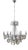 Nine-Light Chandelier in Chromed Steel by Gaetano Sciolari, 1960s For Sale