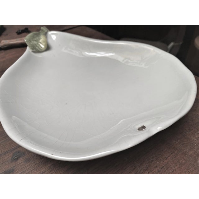 Mid 20th Century G.B.C. Italy Ceramic Pear Shaped Serving Dish/Bowl For Sale - Image 4 of 11