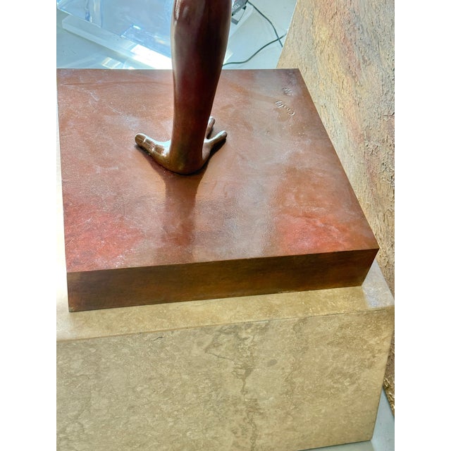 Early 20th Century Jean-Louis Corby “Balance 1” Massive Bronze on Marble Plinth For Sale - Image 9 of 18