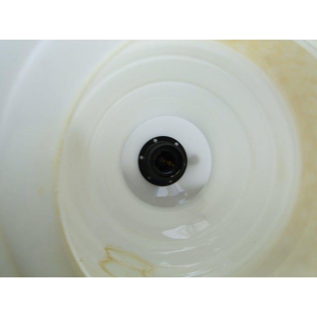 1980s Brass and Glass Pendant Lamp from Polam, 1980s For Sale - Image 5 of 6