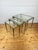 Vintage Hollywood Regency Brass and Glass Nesting Tables, 1950s, Set of 3 For Sale - Image 11 of 11