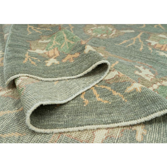 Turkish Oushak Rug 8'3" x 10'4" #20380 For Sale In Houston - Image 6 of 8