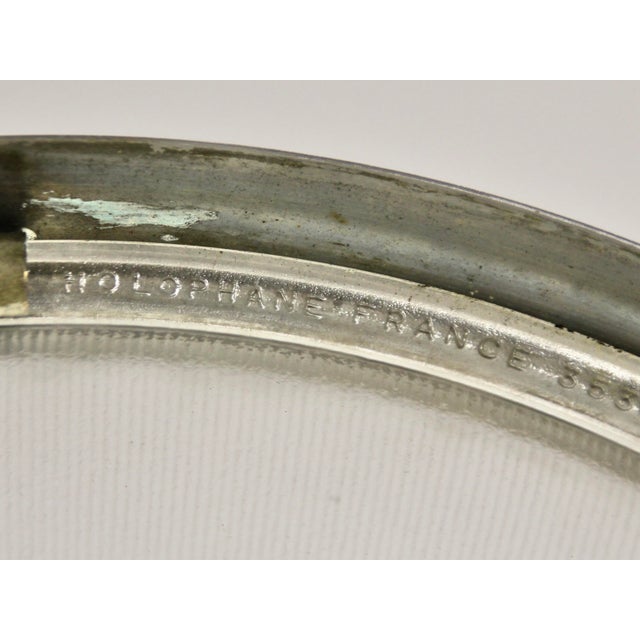 Industrial Vintage Ceiling Lamp from Holophane, 1940s For Sale - Image 3 of 10