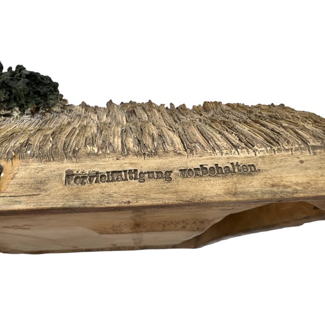 Vintage 3D Wall Relief – European Pastoral Scene, Germany- Set of 2 For Sale - Image 12 of 12