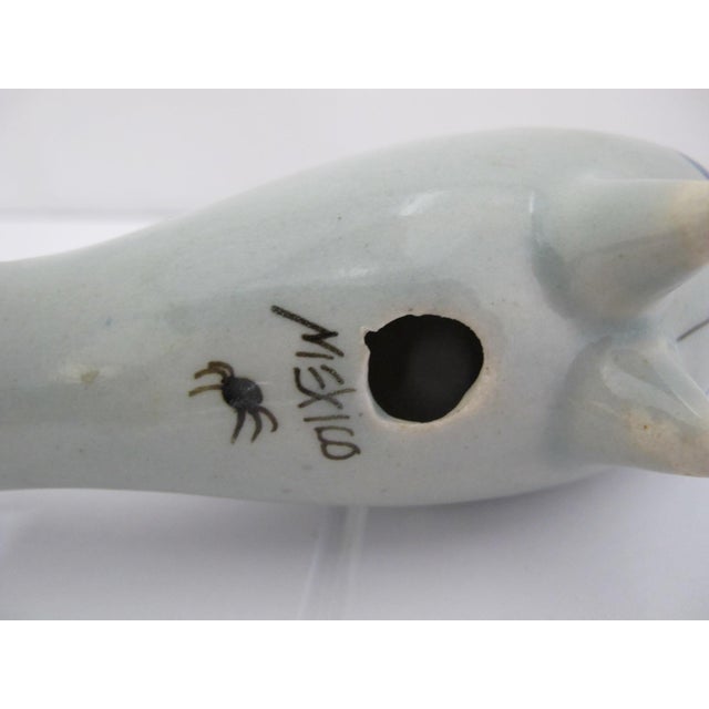 Ken Edwards El Palomar Blue Tonala Mexico Folk Pottery Dove Bird Figurine Pair For Sale - Image 15 of 15