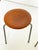 Arne Jacobsen C. 1960s Arne Jacobsen Danish Teak Stacking Tripod "Dot" Stools -- Set/3 For Sale - Image 4 of 8