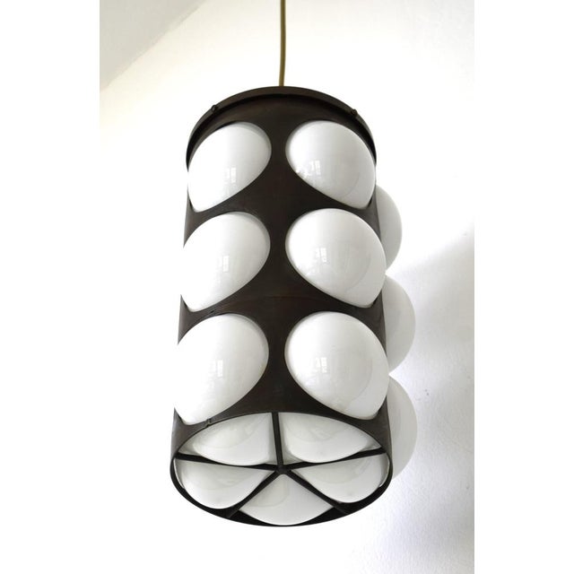 Metal Large Vintage Bubble Design Hanging Lamp, 1960s For Sale - Image 7 of 7