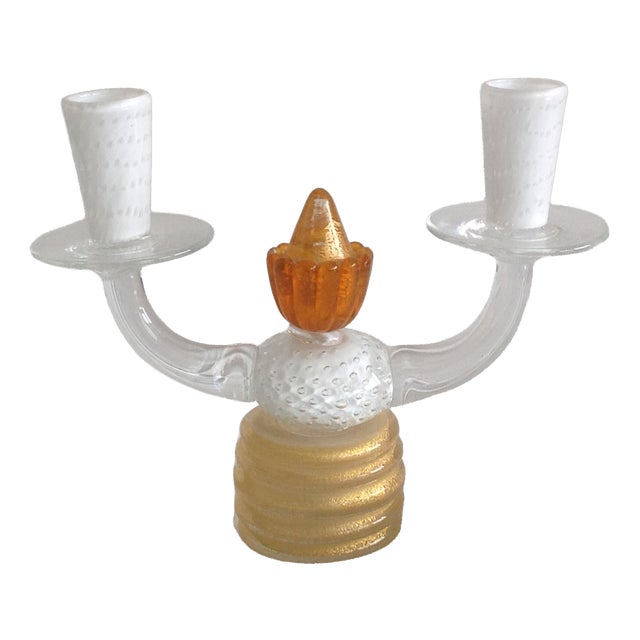 Vintage Candelabra in Murano Glass, 1960s For Sale