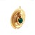 Early 21st Century Estate 14k Yellow Gold Buddha Jade Pendant For Sale - Image 5 of 6
