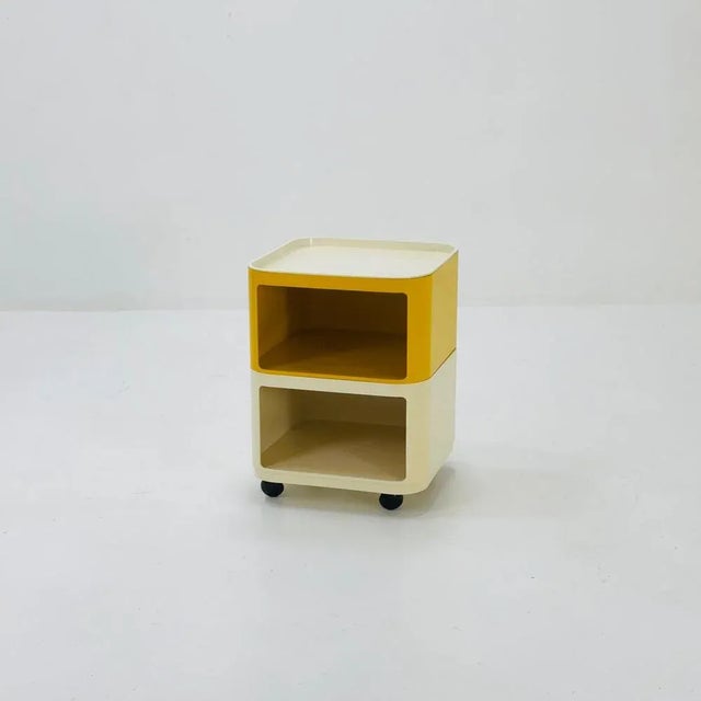 Cream Square Serving Trolley by Anna Castelli for Kartell, 1960s For Sale - Image 8 of 11