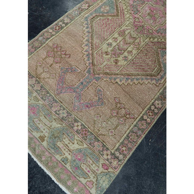 Taupe Turkish Vintage Rug 2'6" x 10'8" #20679 For Sale - Image 8 of 8