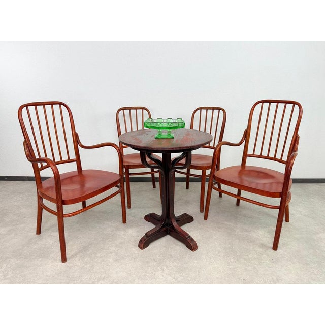 Wood Bentwood Model A63-F Armchairs by Josef Frank for Thonet-Mundus, 1930s, Set of 2 For Sale - Image 7 of 13