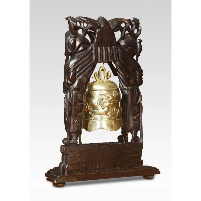 Oriental Brass Temple Bell, 1890s For Sale - Image 3 of 7