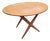 Round Wooden Dining Table, 1950s For Sale