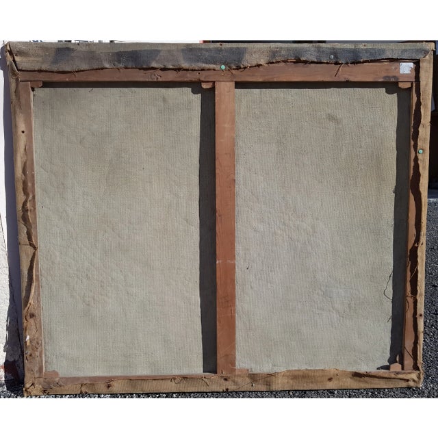 Pink Lantoine Fernand - Reclining Nude Woman - Oil Painting - 1900's For Sale - Image 8 of 12