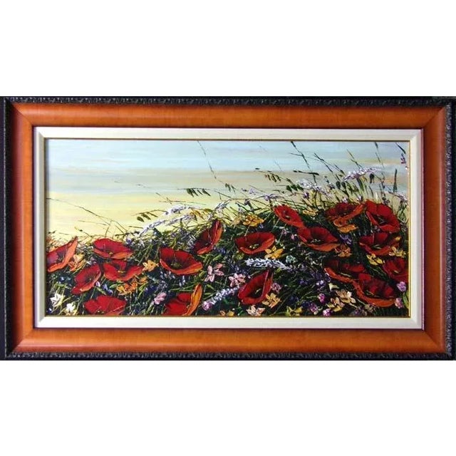 Maya Eventov "Untitled" Original Acrylic on Canvas, H.Signed For Sale